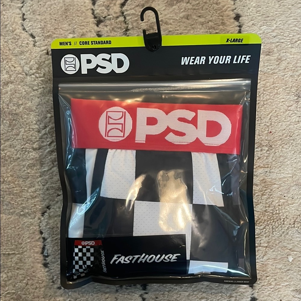 PSD Men's Core Standard Underwear - Black and Red